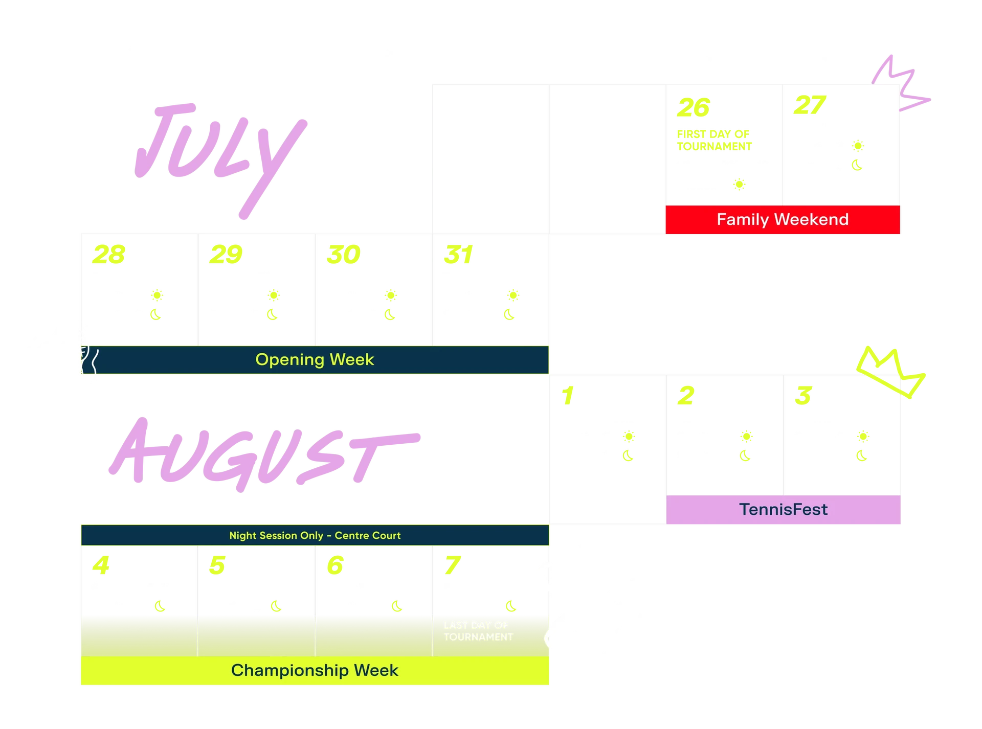 NBO 2025 calendar