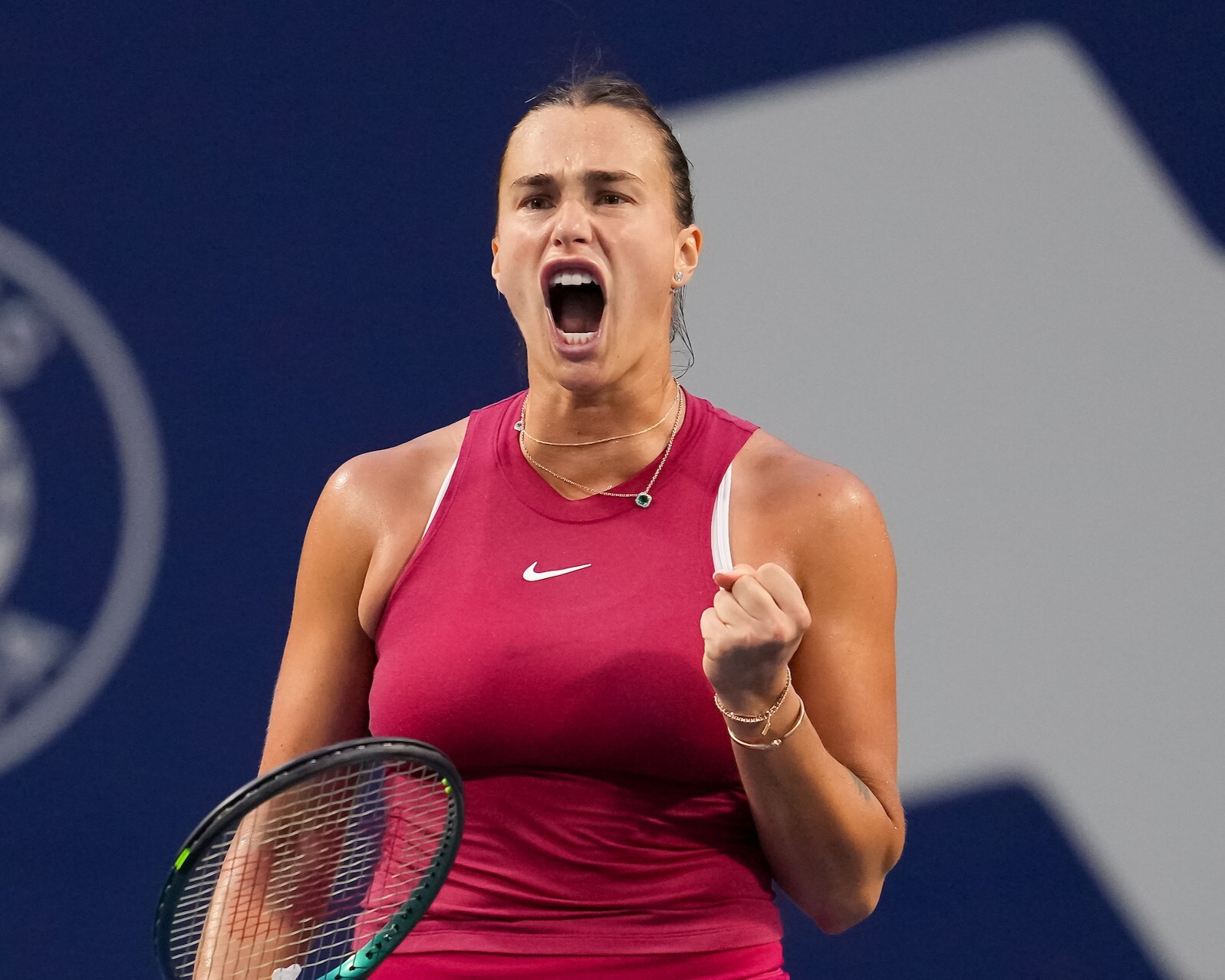 Yue Yuan v Aryana Sabalenka at NBO Toronto at Sobeys Stadium in Toronto, Ontario on August 8, 2024. Photo by Peter Power\Tennis Canada