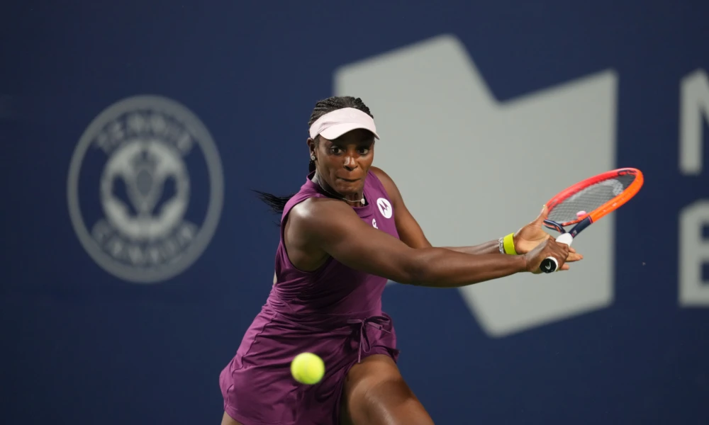Sloane Stephens v Greet Minnen at NBO Toronto at Sobeys Stadium in Toronto, Ontario on August 6, 2024. Photo by Peter Power\Tennis Canada
