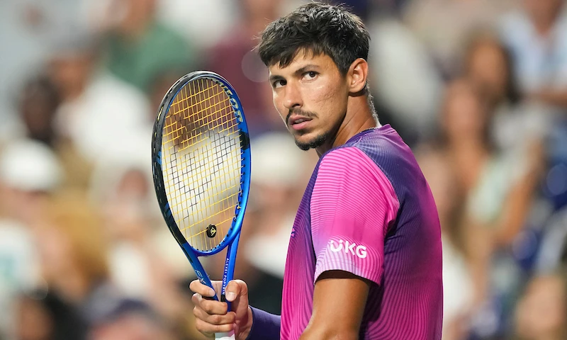 Alexei Popyrin  during the 2025 National Bank Open presented by Rogers at Sobeys Stadium in Toronto, Ont., Canada. (Peter Power/Tennis Canada)