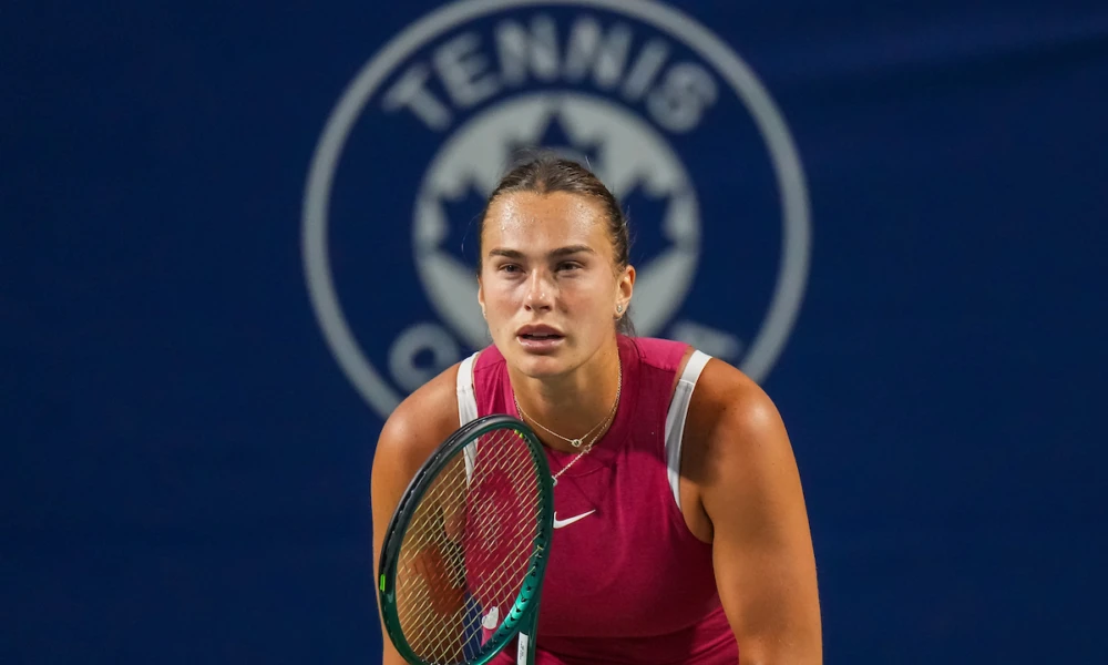 Aryana Sabalenka v Katie Boulter at NBO Toronto at Sobeys Stadium in Toronto, Ontario on August 9, 2024. Photo by Tyler Anderson\Tennis Canada