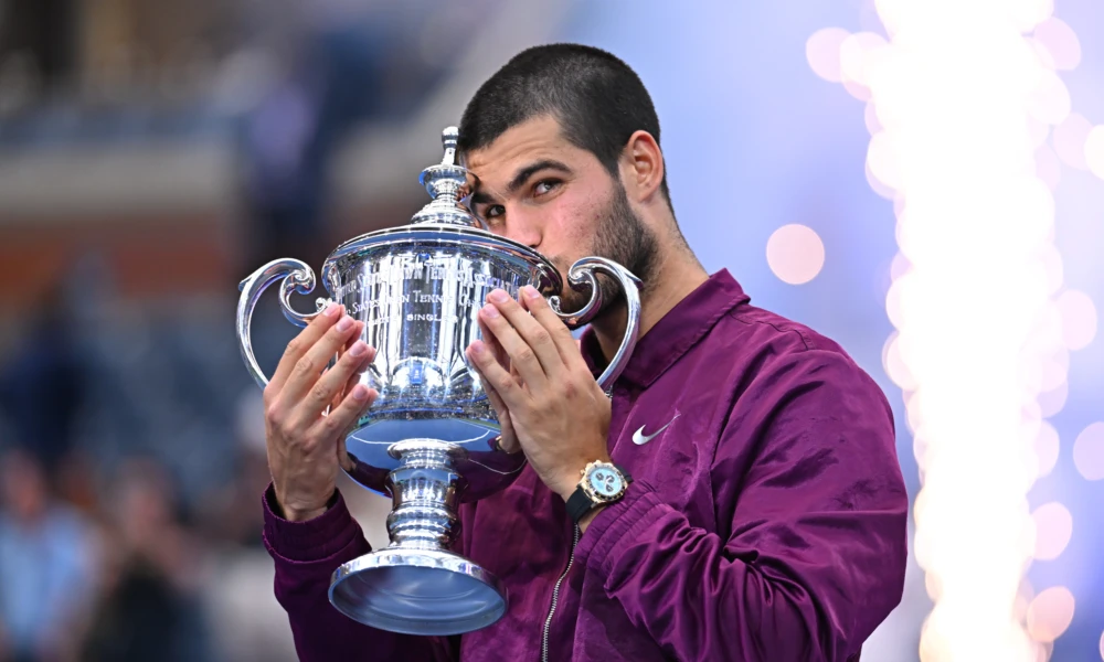 NEW-YORK, USA- SEPTEMBER 7: Images of Carlos Alcaraz from Spain Italy on day 15,
photo by Corinne Dubreuil/ATP Tour